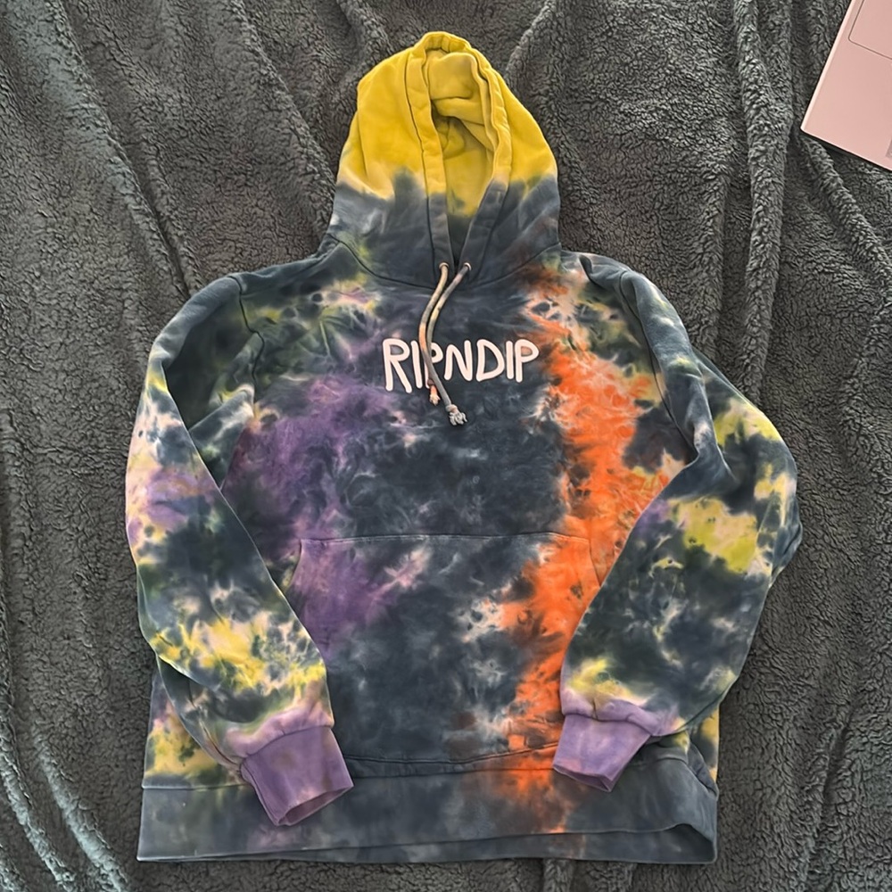 RIPNDIP vibrant tie dye women’s size S hoodie